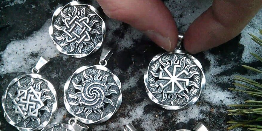 Slavic amulets made of silver that attract wealth