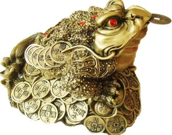 A three-legged frog will attract stable wealth and happiness to your home.