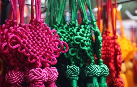 tied knots as amulets for happiness
