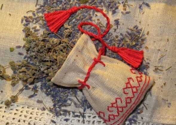 a bag of good luck herbs