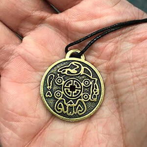 the amulet on the palm of your hand
